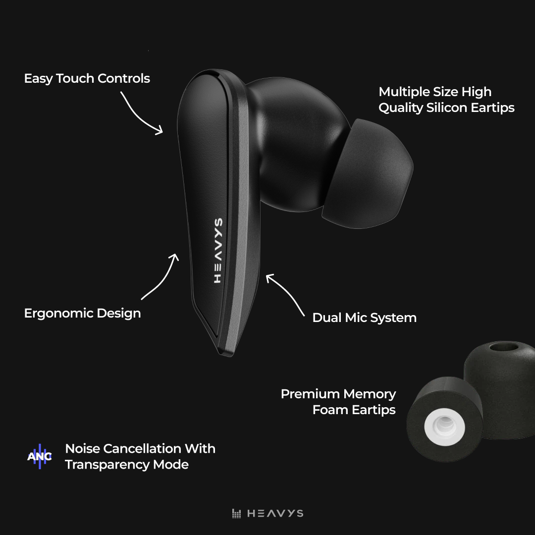 HEAVYS Wireless EarBuds