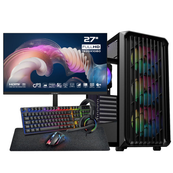 Gamer Essential Setup – R7 5700X, RX 6700 + XGC-120 + X27G14IFF 27" 144 Hz