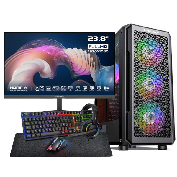 Gamer Essential Setup – R5 5600, RX 6650 XT + XGC-120 + X24G14IFF 144 Hz